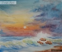 "Lyatno more, akvarel", Iva georgieva | Dea Art