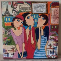 "Tri priyatelki v Parizh", Aneta Georgieva Bakardzhieva | Dea Art