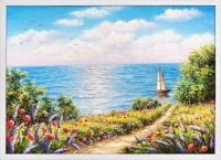 "Morski pejzazh - Lazuren bryag", Art galeriya v Sofiya -  Daniela Stojkova | Dea Art