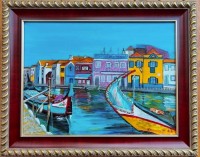 "Avejro, Portugaliya, originalna avtorska kartina, idealna za podarak ", Krasimira Mancheva  | Dea Art
