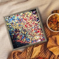 "Abstraktna Kartichka Esen Fall Abstract Postcard", Traksi art | Dea Art