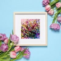 "Kartichka Abstraktni Tsvetya Abstract Flowers Postcard", Traksi art | Dea Art