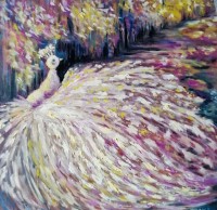 " Kartina Byala Ptitsa White Bird Painting", Traksi art | Dea Art