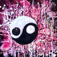 "In Yan Abstraktna Kartina v rozovo Balans Balance Abstract ", Traksi art | Dea Art