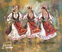 "Zapazena e. Kartina s masleni boi “Horo”", Denitsa Garelova | Dea Art