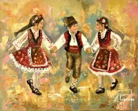 "Zapazena e. Kartina s masleni boi “Detsa na horoto”", Denitsa Garelova | Dea Art