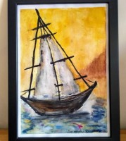 "lodka - platnohodka", Desislava Orsova | Dea Art