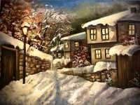 "Картина с маслени бои 40/30 “Зимна вечер”", Деница Гарелова | Дея Арт