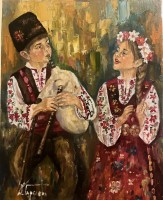 Картина с маслени бои -40/50 “Народна музика”